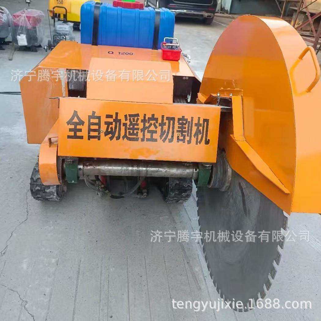 履带式柴油切割机800型多少钱台混凝土路面用切缝机 双锯片切槽机