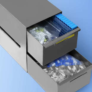 厂家供应304不锈钢抽屉式 储物架超低温冰箱零散样本冷存盒冻存架