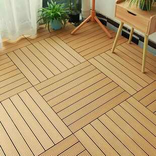 木塑板30X60塑木地板户外阳台露台花园室外改造防腐DIY自铺拼接热