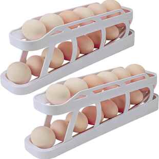 扶梯款冰箱鸡蛋分配器Refrigerator Egg Dispenser自动鸡蛋收纳架