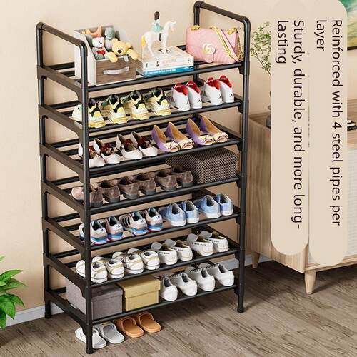 Shoe rack - Multi-level metal shoe rack, used for shoe cabin