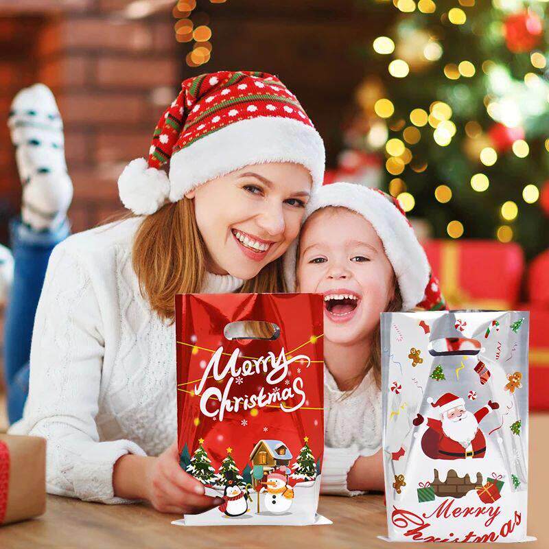 10/30个圣诞礼品袋卡通塑料糖果饼干