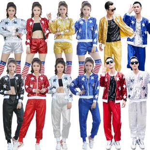 舞蹈服女成人套装新款演出服现代舞青春街舞啦啦队跳舞爵士舞服装
