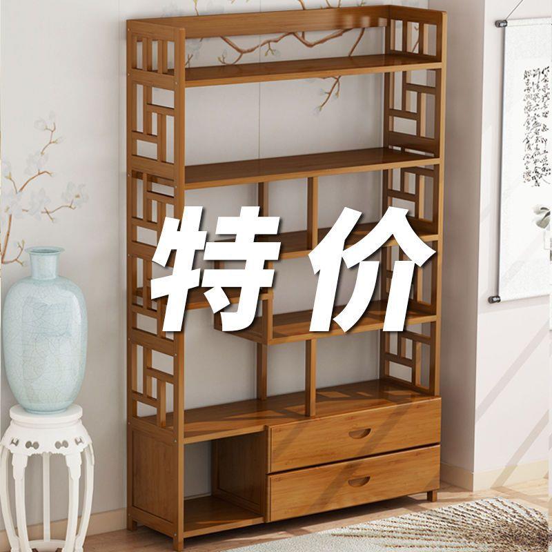 中式实木博古架多宝阁置物架古董架书柜书架摆件仿古展示柜茶威东