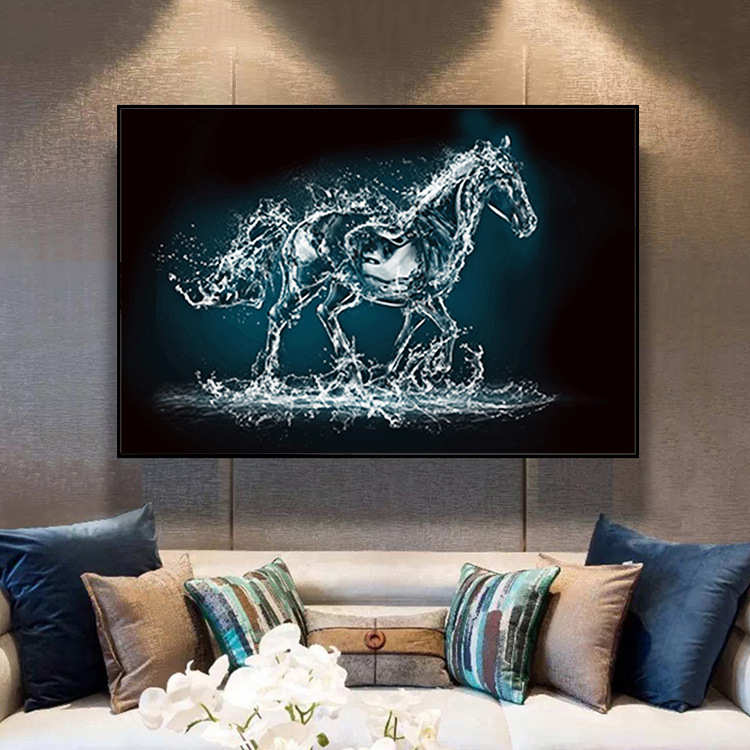 十字绣钻石绣2025新款马到成功现代欧式钻石画满钻5d点钻十字绣