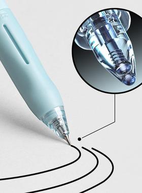 性f无品牌/izz飞速兹刷题干笔CS顺滑中笔高颜值黑笔0.5碳素笔拿B7