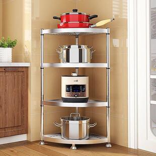 厨房90度转角置物架304不锈钢特大三角置物架小尺寸浴室卫生间