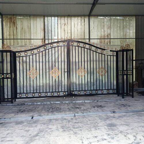 铁门别墅大院门双门钢管门农村大院新农村中国风户外门