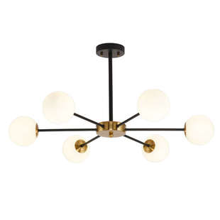 现代简约灯饰魔豆吊灯轻奢创意餐厅卧室大气客厅灯具玻璃吊灯