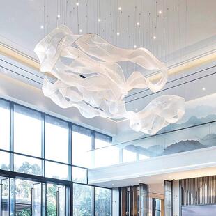 饰异形工程灯具 天亨艺术飘带吊灯售楼部沙盘酒店大堂宴会厅餐厅装