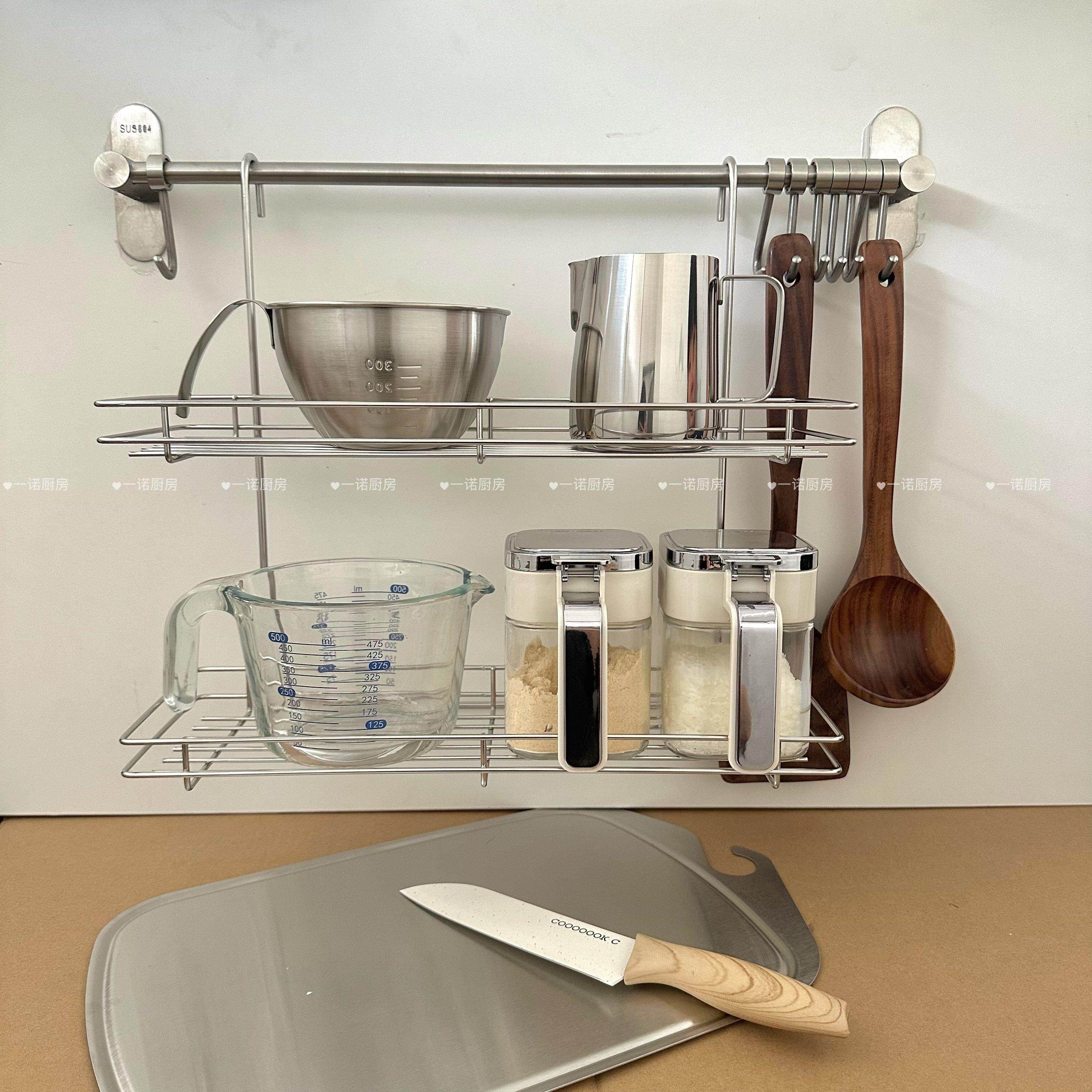 一诺厨房置物沥水架壁挂调料品挂架墙上收纳架筷子桶抹布架厨具架,厨房/烹饪用具,厨房置物架/置物柜/角架,淘宝优惠券,粉丝福利购,淘宝优惠卷