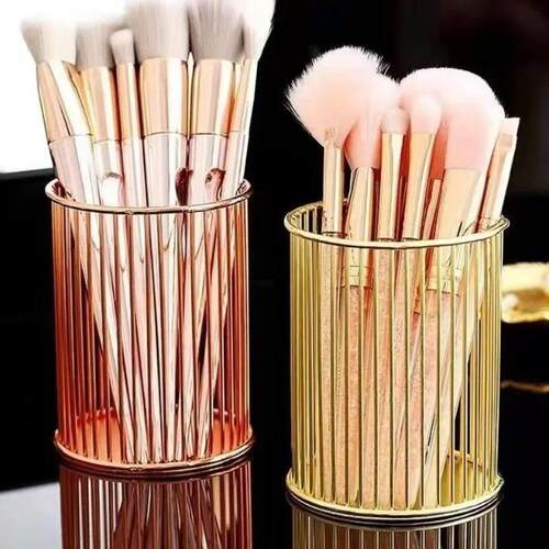1PC Metal makeup brush pen holder storage bin金属化妆刷收纳