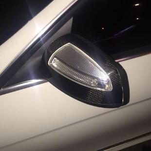 饰 镜壳C200C63镜盖装 适用于2007 2009年奔驰C级W204碳纤维改装