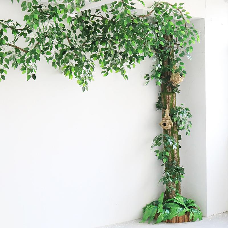 仿绿植假树皮真管美装饰包柱子下水管遮挡化室内564道阳台人造景