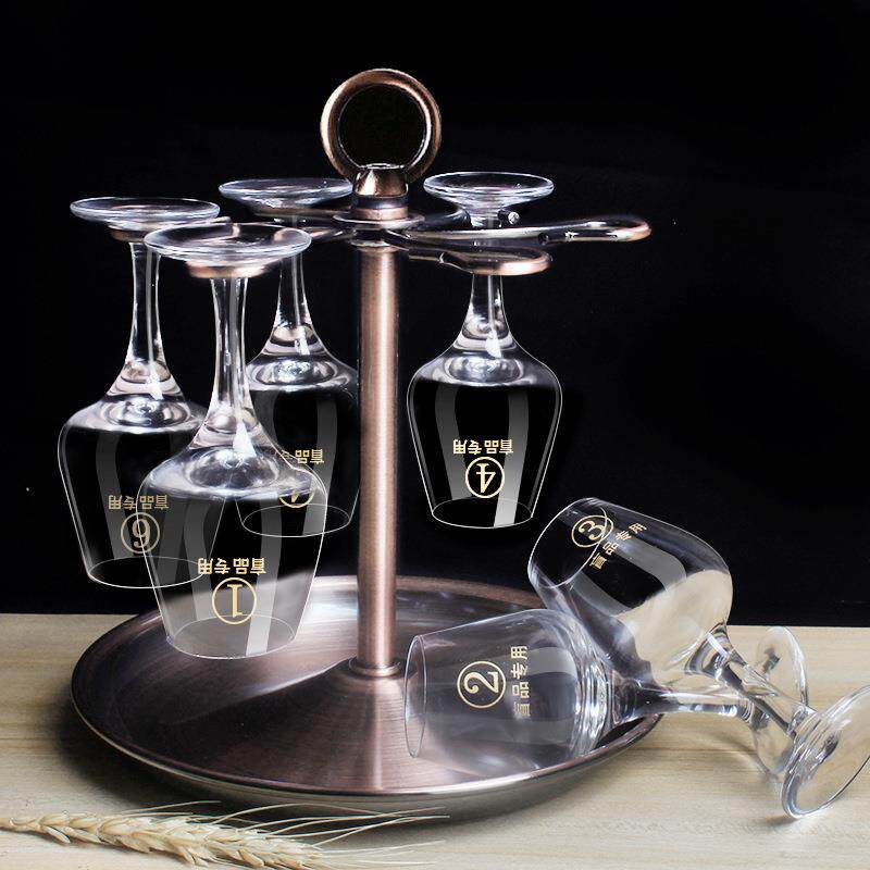 50ml白酒品酒杯透明带标白酒杯商用展会品鉴杯郁金香酒杯玻璃杯