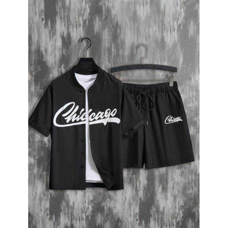 Y 63242 Letter lapel baseball jacket 字母翻领棒球服跨境