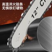 厂家直销12寸锂电锯电电砍链锯高式 户外树伐 速锯充电链锯手提无品牌