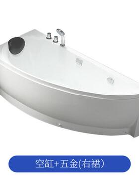 小户型小寸亚克力WSA家用按摩舒冲尺浪浴泡澡浴缸盆迷你适轻奢风