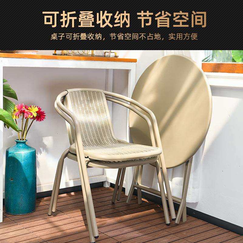 户外庭院小桌子可折叠桌餐桌家用简易圆桌便携单桌摆摊长桌方桌子