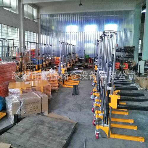400KG迷你轻型手动堆车脚踏式轻型工位车液压升降叉车升降车
