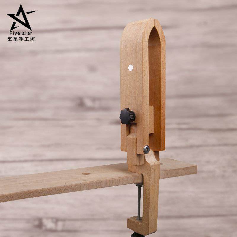 迷你手缝木夹DIY工具缝线木夹可折叠榉木木架皮革手缝木架夹具