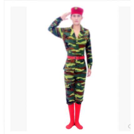 新款新款迷彩舞蹈服装军鼓服演出服水兵舞服装套装水兵舞服装跳广