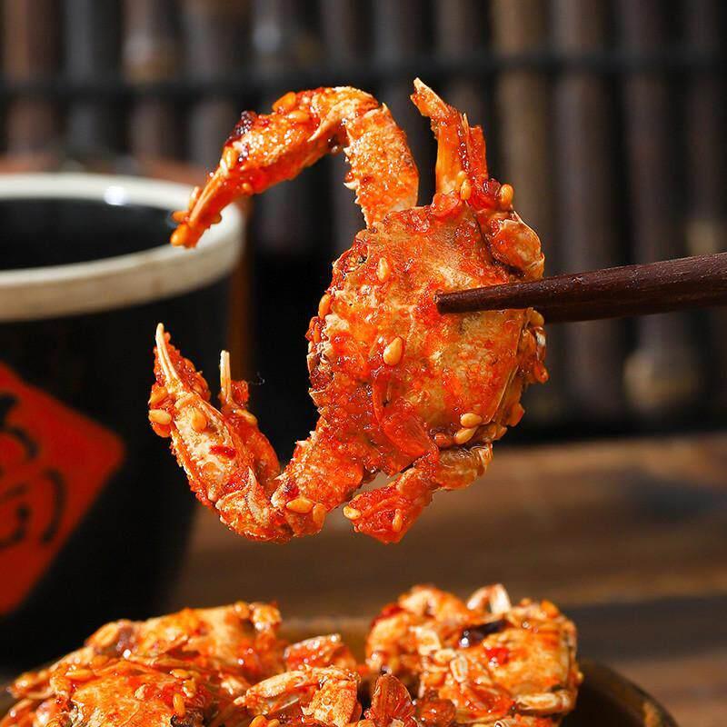 山东特产油炸小螃蟹香酥蟹怀旧零食香辣原味蟹迷你豆蟹下酒菜即食