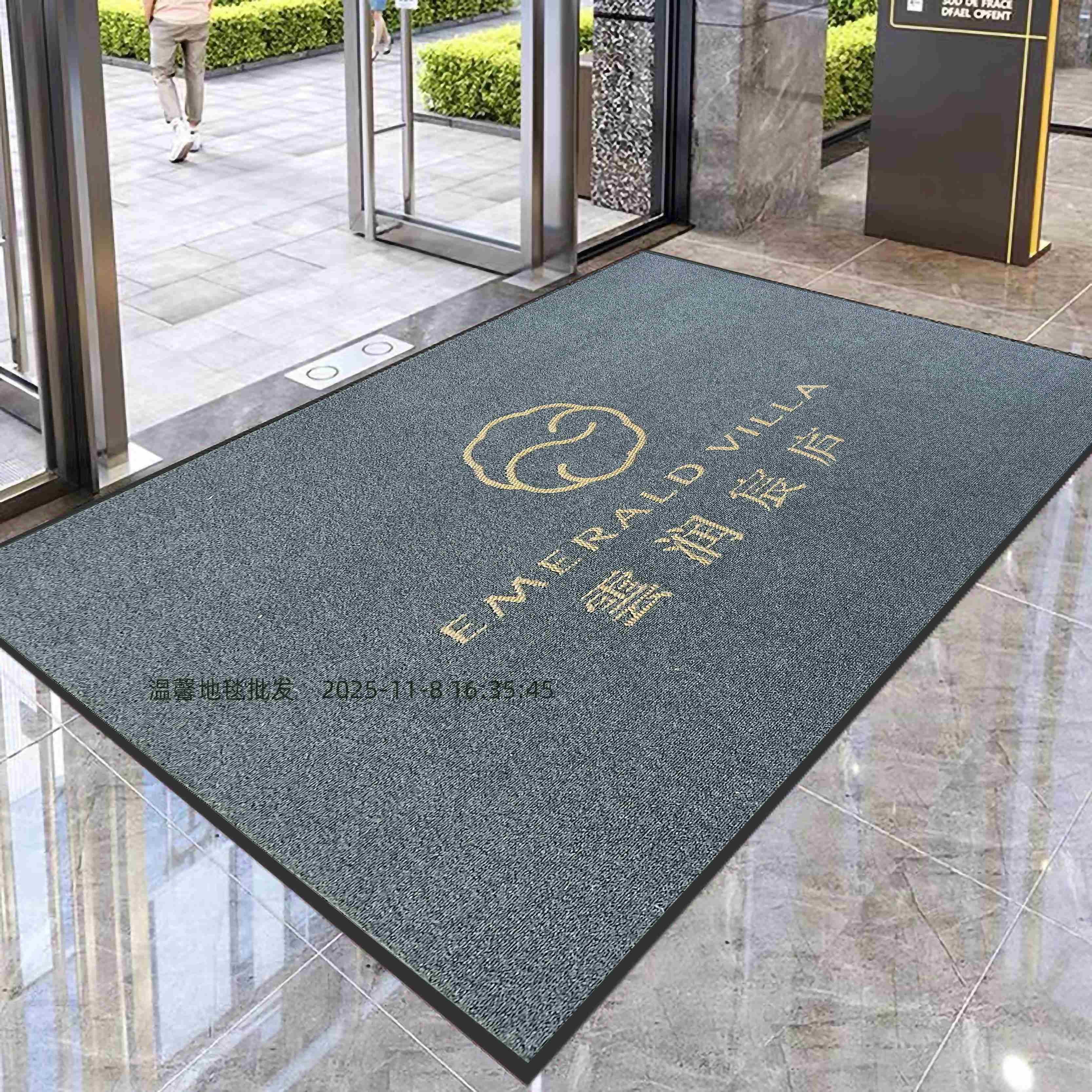 商用地毯定制logo门口防滑地垫室外入户门垫公司酒店吸水进门脚垫
