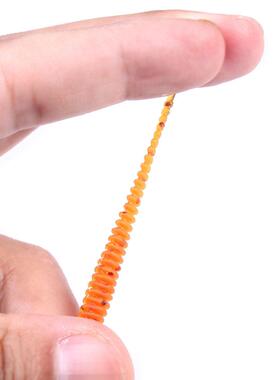 50 Pcs/Bag T Tail Silicone Soft Bait Fishing Artificial Worm