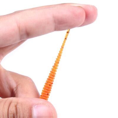 50 Pcs/Bag T Tail Silicone Soft Bait Fishing Artificial Worm