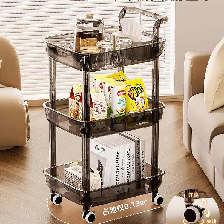 严选可移动零食小推车置物架落地客厅沙发边几简易带轮厨房收纳架,家装主材,置物架,淘宝优惠券,粉丝福利购,淘宝优惠卷