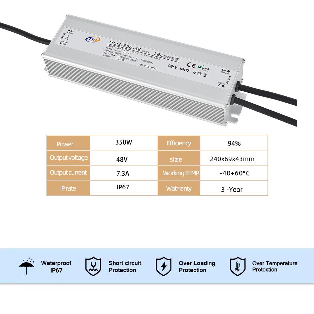 工业加湿器350W48V十头防水电源 400W800W1200W十二头加湿器电源