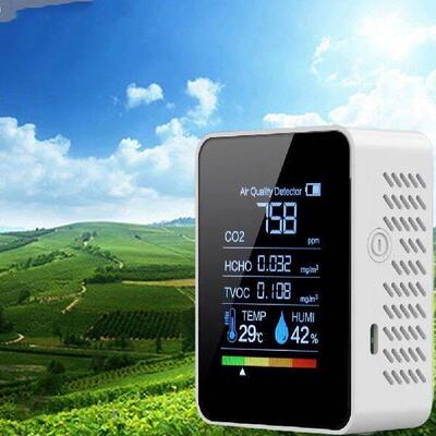 Formaldehyde Detector 5 In 1 Air Quality Monitor 2.8inch