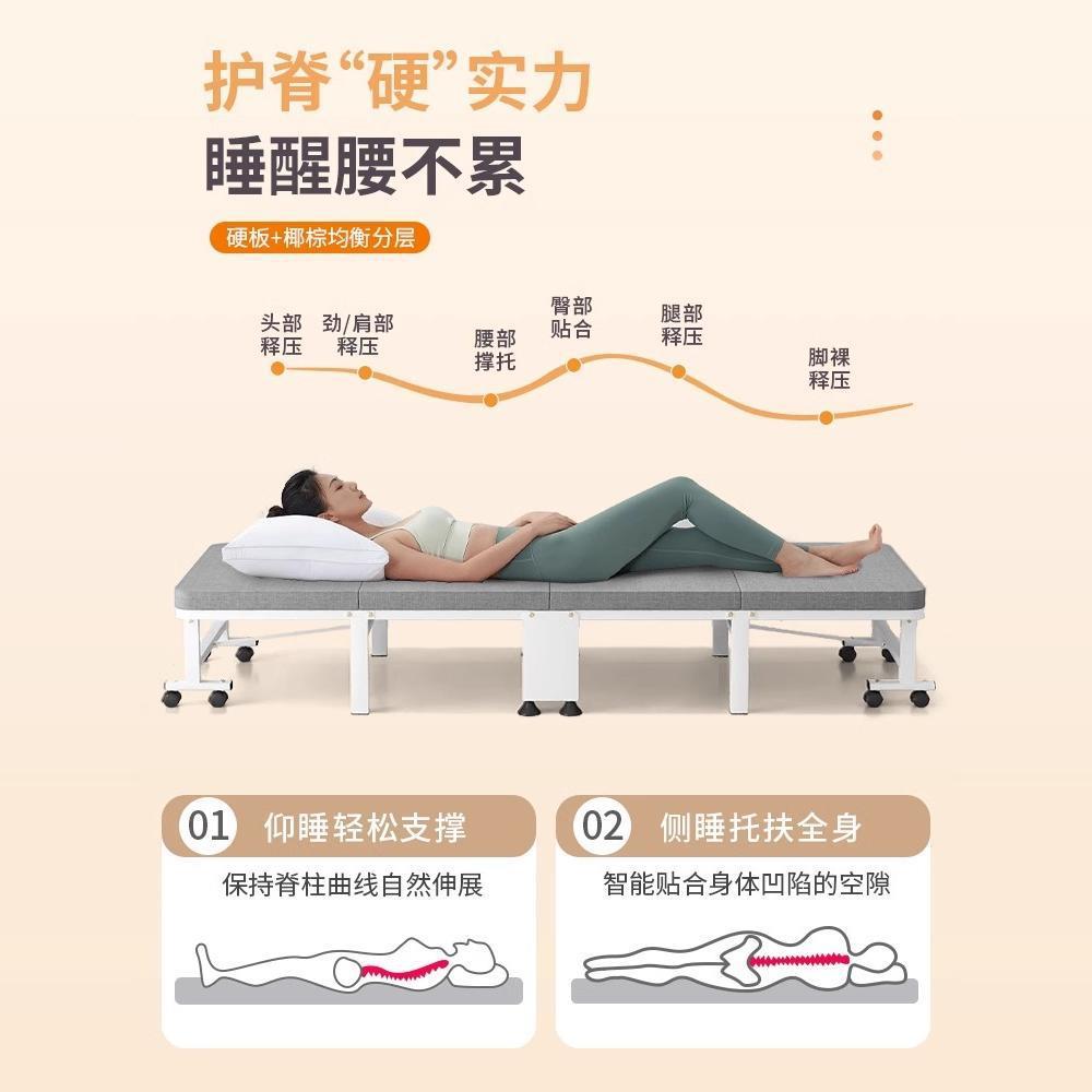 躺椅子单人床午休简易工艺家用材料德国午睡便携折叠床办公室