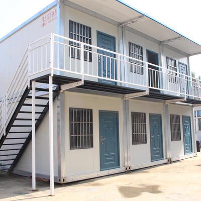 集装箱活动房住人二层楼房式工地活动住房创意拼装房上下楼梯