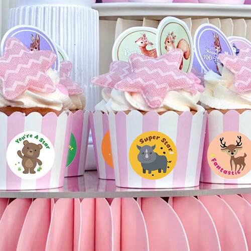Reward Stickers Encourage Labels Roll for Kids Motivational