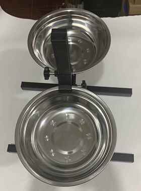 大型盆犬狗食盆狗金盆支架狗防滑固定不锈钢碗毛大TVE狗狗饭双碗