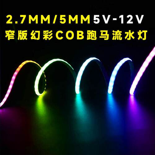 5mm追光流水灯带 室内装饰用LED灯带 APP控制LED灯带 WS2812B跑马