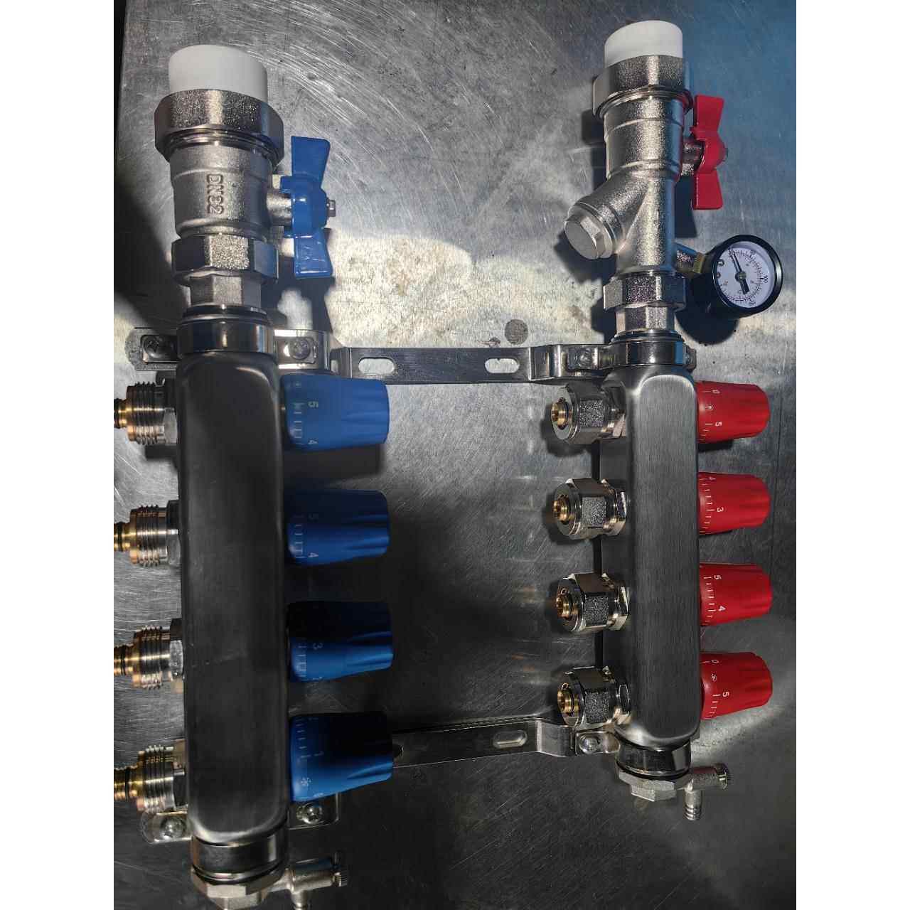 地暖分水器全套地热分水器不锈钢