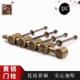 大门铜插销门栓中式 古门铜心德栓彷锁五插临门门闩实木大门福明销