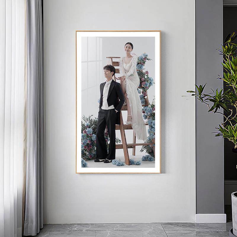 木质简约手工大折叠相框客厅卧室挂墙装饰结婚照片画框婚庆专用