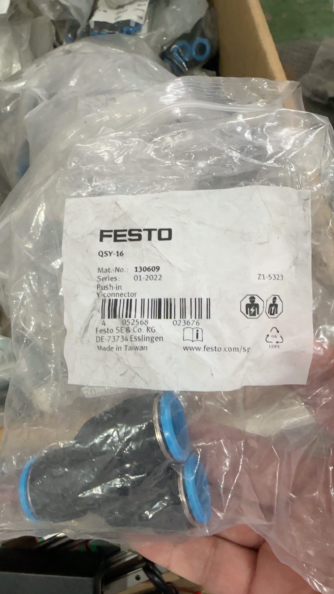 费斯托QSY-16++++三通接头+130609++++全新