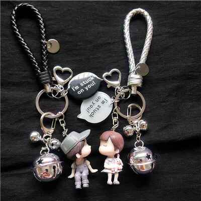 【1.6万人】意礼七夕情侣钥匙扣ICF创情一对可爱男女人节物汽车
