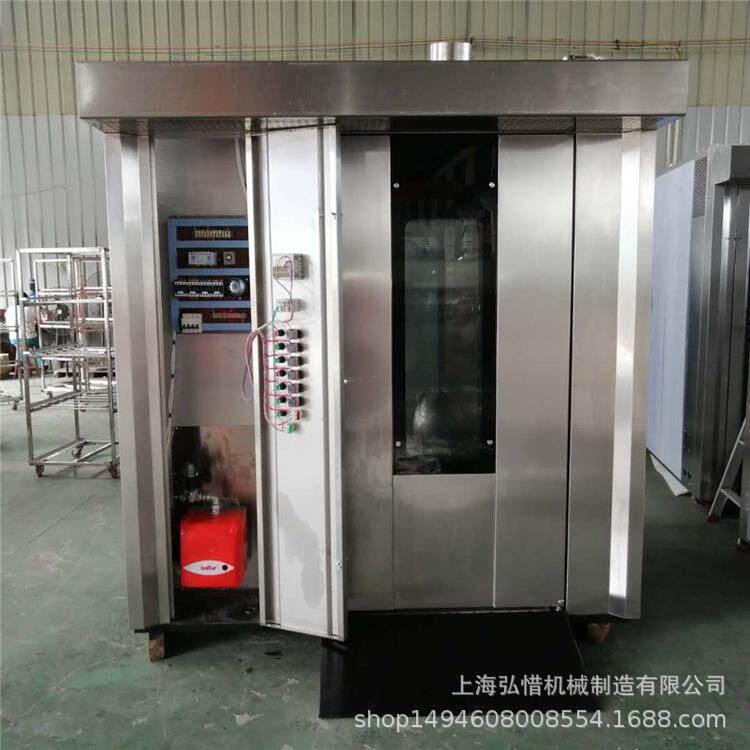 工厂直供32盘前后开门生进熟出热风旋转烤炉双开门烤箱可定改电压
