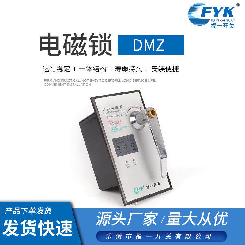 电磁锁DMZ户内电磁锁交直流通用电磁锁嵌入式锁高压柜门锁