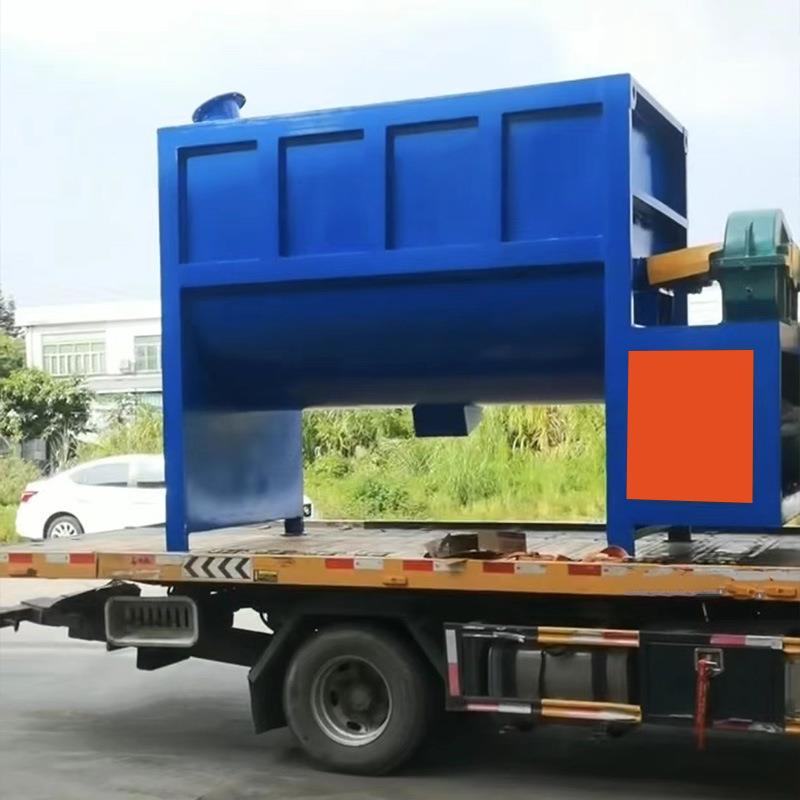 工厂直发1吨卧式拌料机白炭黑混合搅拌机 复合花培土搅拌机拌料机