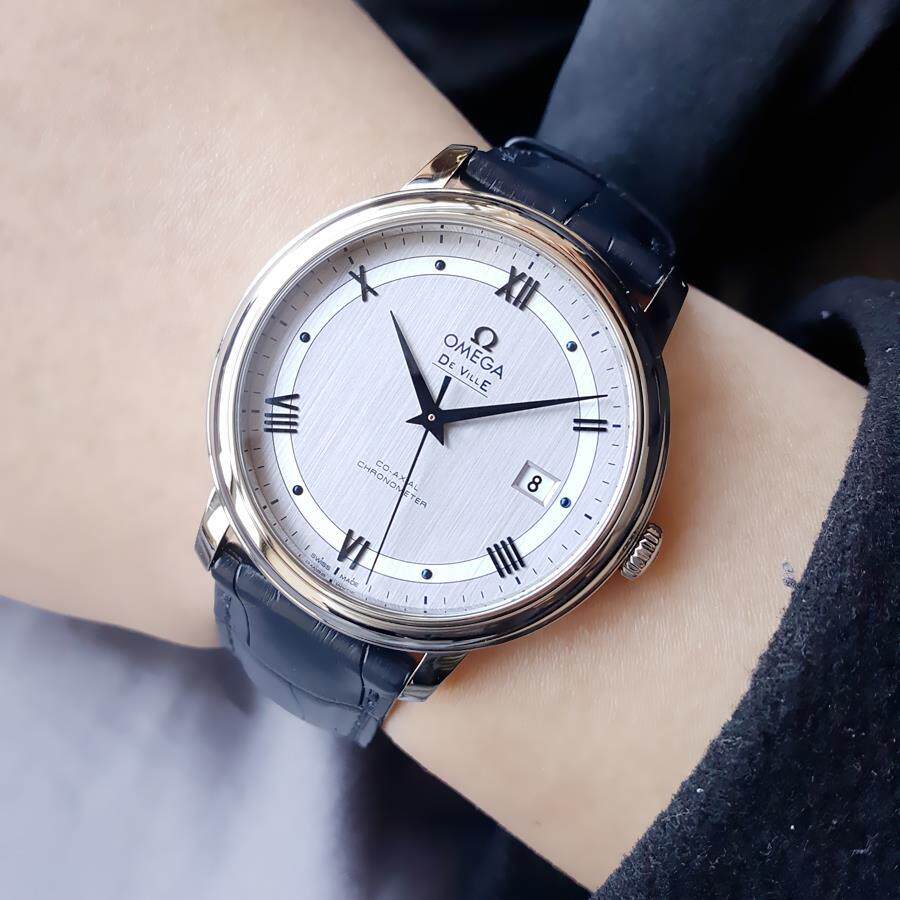 一口价98新欧米茄公价2.85万手表男士自动机械碟飞系列腕表39.5mm