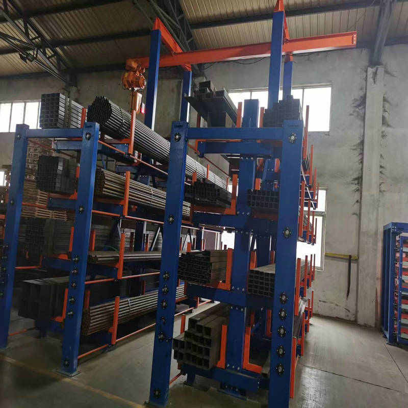 伸缩式 层立体铁双悬臂库房艺式悬臂仓库架货架货架 货架重型货架