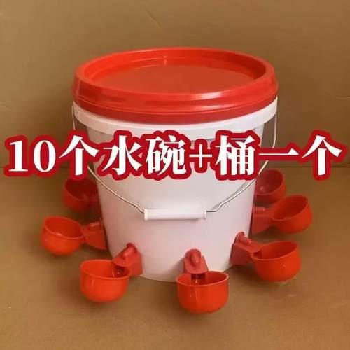 鸡鸭鹅家禽自动喂水器养殖水桶鸭鹅喂鸡自动饮水器鸽子饮水碗
