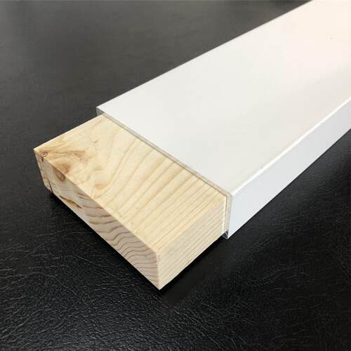铝方通80x20x2白色金属衣柜平开门框架铝型材衣柜铝合金立柱